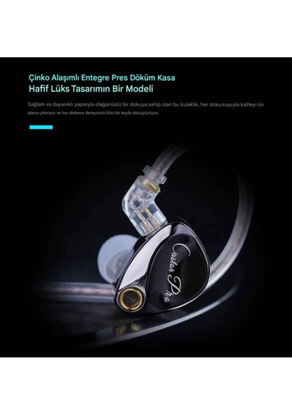 Kz Castor Pro Bass Versiyon 2dd Iem Kulak Içi Kulaklık Mikrofonlu modelleri