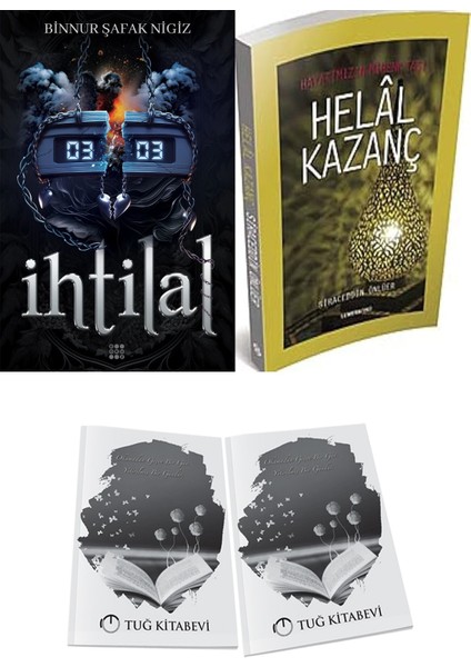 Hayatımızın Mihenk Taşı Helal Kazanç ve Dokuz Yayınları Ihtilal 2 Zede Binnur Şafak Nigiz 2li Set + Hediyeli