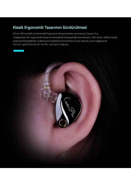 Kz Castor Pro Harman Versiyon 2dd Iem Kulak Içi Kulaklık Mikrofonlu fiyatları