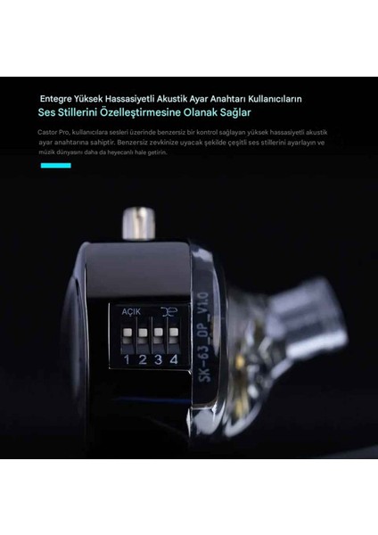 Kz Castor Pro Harman Versiyon 2dd Iem Kulak Içi Kulaklık Mikrofonlu modelleri