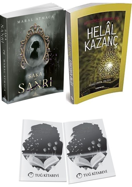 Hayatımızın Mihenk Taşı Helal Kazanç ve Ephesus Yayınları Saka ve Sanrı 2 Maral Atmaca 2li Set + Hediyeli