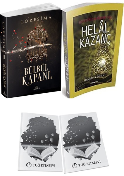 Hayatımızın Mihenk Taşı Helal Kazanç ve Ephesus Yayınları Bülbül Kapanı 2 Loresima 2li Set + Hediyeli