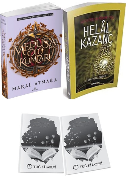 Hayatımızın Mihenk Taşı Helal Kazanç ve Ephesus Yayınları Medusanın Ölü Kumları 3 Maral Atmaca 2li Set + Hediyeli