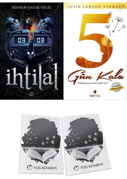 5 Gün Kala ve Dokuz Yayınları Ihtilal 2 Zede Binnur Şafak Nigiz 2li Set + Hediyeli