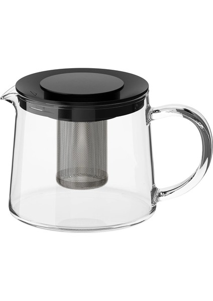 Süzgeçli Cam Demlik Hacim 0,6 Litre Şeffaf Bitki Çayı Demliği Yükseklik 10 cm Çaydanlık fiyatları