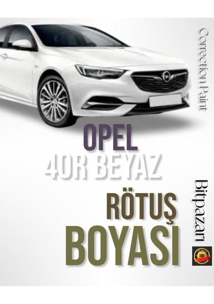 Opel Insıgnıa - Rutüş Boyası - Olimpik Beyaz - Otomobil Taş Izi ve Çizik Giderici - 20ML
