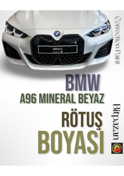 Bmw Mineral Beyaz - A96 - Profesyonel Çizik Giderici Rötüş Boyası 20ML.
