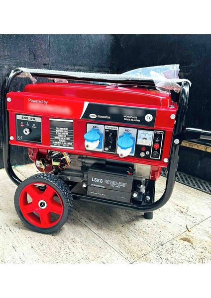 İyisi Yok 3.5 Kw Marşlı ve Ipli Benzinli Jeneratör Tekerlekli Sınıfının En Iyisi