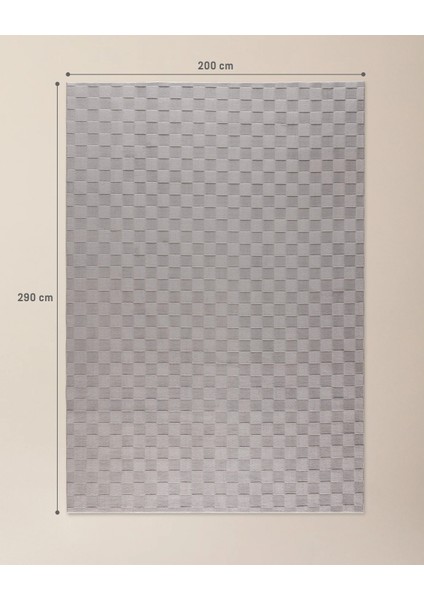 Soie Rölyef Halı - Gri - 200X290 cm fırsatları