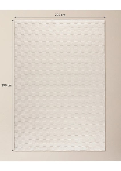 Soie Rölyef Halı - Ekru - 200X290 cm fırsatları