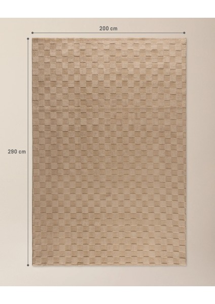 Soie Rölyef Halı - Vizon - 200x290 cm fırsatları