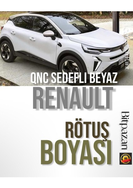 Renault Sedefli Beyaz Qnc Rötuş Boyası - Megane, Clio, Talisman, Kadjar, Captur, Zoe, Twızy