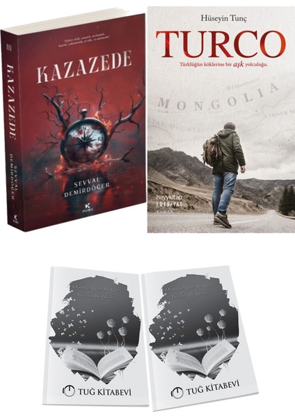 Turco ve Pukka Yayınları Kazazede 3 Şevval Demirdöğer 2li Set + Hediyeli