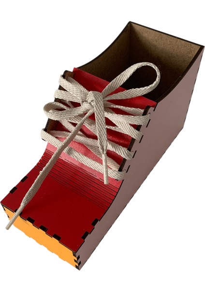 Ahşap Ayakkabı Ipi Bağcık Bağlama Oyuncağı Ayakkabı Kalemlik modelleri