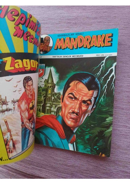 Mandrake Super Album 10 Sayi 35-36-37 Toplamda 166 Sayfa Sadece Son Fasikül Arka Kapak Yok Onun Dışında Kapaklar Eksiksiz Kondisyon Çok Iyi Durumda modelleri