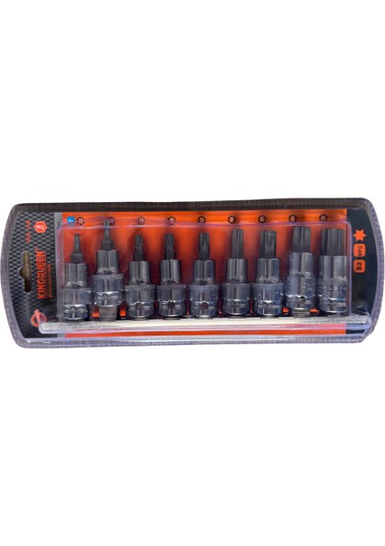 9 Parçalı 1/2" Tork (Torx) Bit Seti: fiyatları