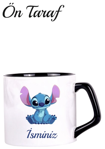 Stitch Temalı Kişiye Özel Kupa Bardak-Afilli