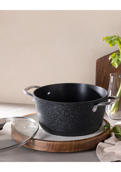 Noir Titanyum Derin Tencere - Siyah - 22 cm fiyatları
