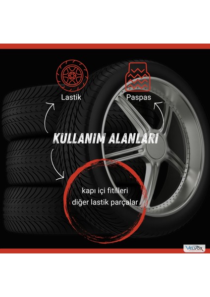 Lastik Parlatıcı Jel 5 Lt (Yoğun Kıvam) + 500 ml ve Sünger Hediye , Lastik Parlatma Jeli, Lastik Temizleme indirimleri
