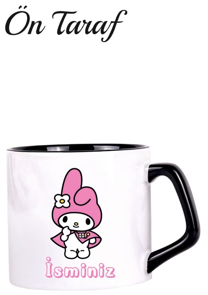 Kuromi My Melody Temalı Kişiye Özel Kupa Bardak-Afilli