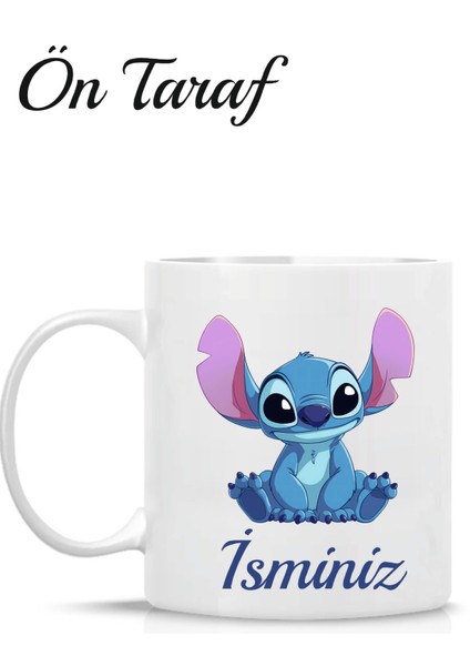 Stitch Temalı Kişiye Özel Kupa Bardak