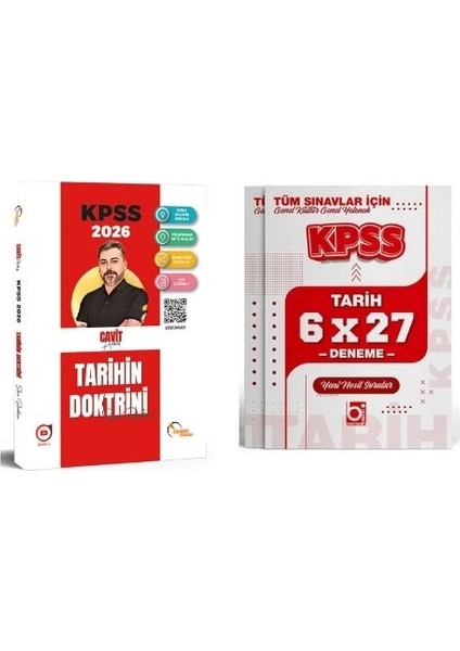 2026 Kpss Tarih Soru Bankası ve 6X27 Deneme (2 Kitap)
