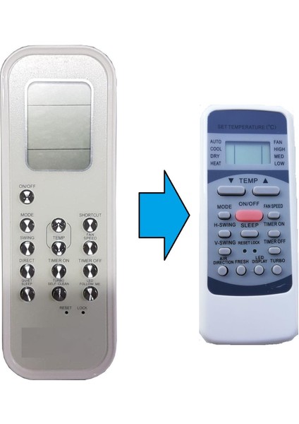 RG35B/BGE Klima Kumandası-Eşdeğer