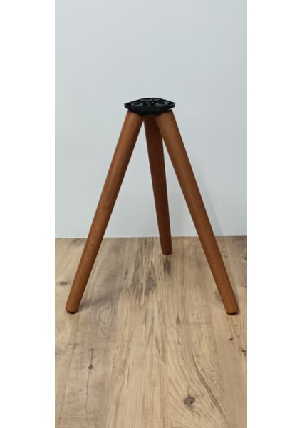 41 cm Açık Meşe Ahşap Konik Mobilya Ayağı – 3’lü Set | Masa, Sandalye, Sehpa Uyumlu | Bağlantı Aparatı ve Vidalar Dahil