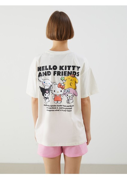 Yeni Sezon Bisiklet Yaka Hello Kitty Baskili Kadin Tisort - S5OL00Z8 fırsatları