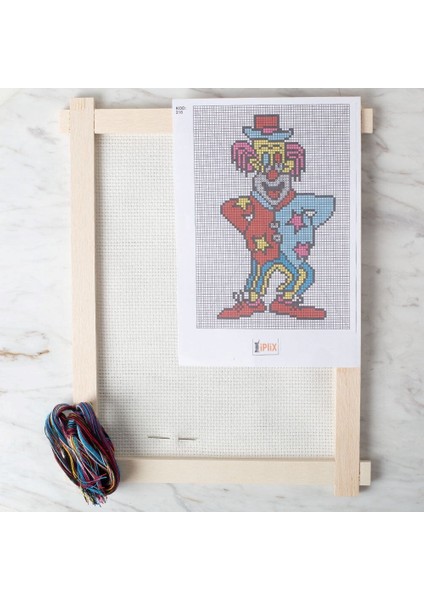 Büro Ev Ofis Hobi Dikiş Atölyesi Için Palyaço Stil Etamin Işleme Panosu Kiti