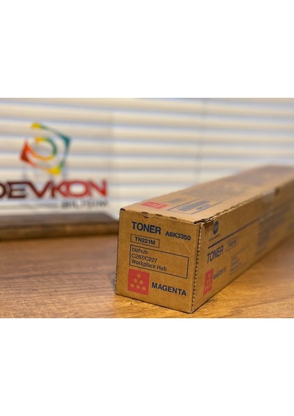 bizhub C227 ve 287 TN-221M Kırmızı (Magenta) Orjinal Toner Develop +INEO227 ve +INEO287 Modelleri Ile Uyumludur TN221M modelleri
