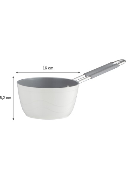 Albus 16 cm Sos Tenceresi - Beyaz indirimleri
