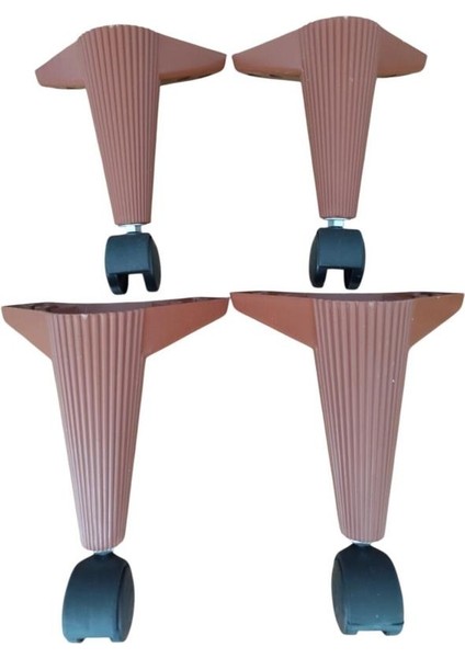 Tekerlekli Sehpa Masa Ayağı,akıllı Sehpa Ayağı, Sihirli Sehpa Ayağı Siyah 4 Adet 360 Derece 20 cm