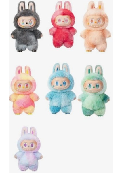 Karışık Renk Labubu Oyuncak Labubu Peluş Bebek Peluş Oyuncak Labubu Anahtarlık Model Bebek Labubu