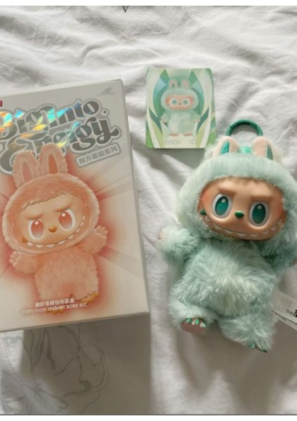 Karışık Renk Labubu Oyuncak Labubu Peluş Bebek Peluş Oyuncak Labubu Anahtarlık Model Bebek Labubu