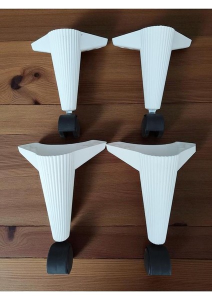 Tekerlekli Sehpa Masa Ayağı,akıllı Sehpa Ayağı, Sihirli Sehpa Ayağı Siyah 4 Adet 360 Derece 20 cm modelleri