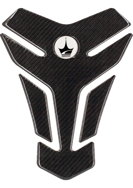 Yamaha, Bmw, Honda ile Uyumlu Universal 6d Karbon Tank Pad GC01