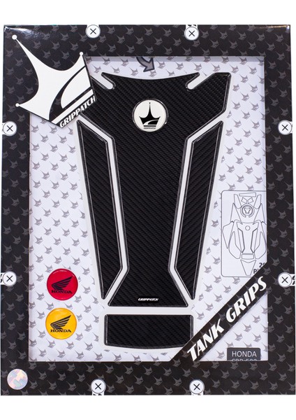 Honda CBR500 Black 2025 ile Uyumlu Kaydırmaz 6d Karbon 20 Parça Tank Pad Seti GC25 fiyatları