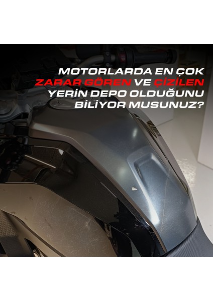 Honda CBR500 Black 2025 ile Uyumlu Kaydırmaz 6d Karbon 20 Parça Tank Pad Seti GC25 modelleri