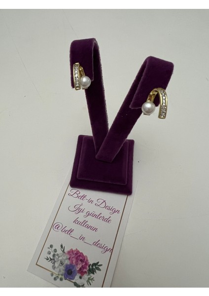 Xuping Gold Inci Detaylı 14K Altın Kaplama Küpe fırsatları