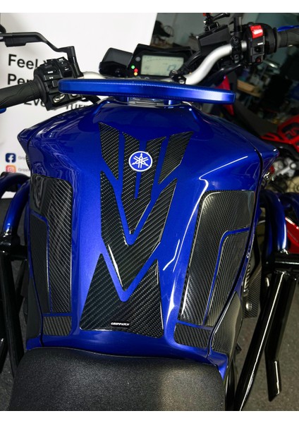 Yamaha MT10 2016 ile Uyumlu Kaydırmaz 6d Karbon 19 Parça Tank Pad Seti GC48 fırsatları