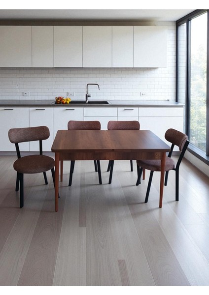 EFE-3092 Cosy Kelebek Açılır 4 Kişilik Yemek Masası Takımı