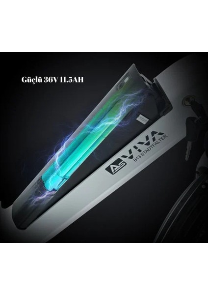 Katlanabilir Elektrikli Bisiklet B13 | Pedelec Beyaz | Güçlü 36V 11.5AH 45NM |samsung Batarya | 20"