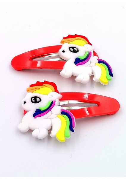 2 Li Figürlü Renkli Lüks Çıt Çıt Toka