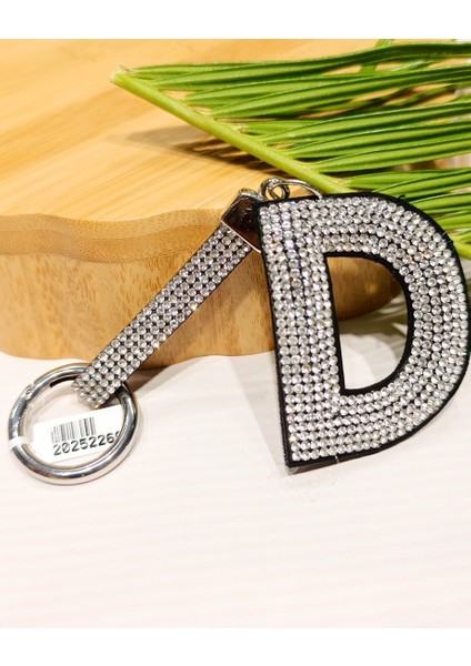 Lüks Parıltılı D Harfi Anahtarlık
