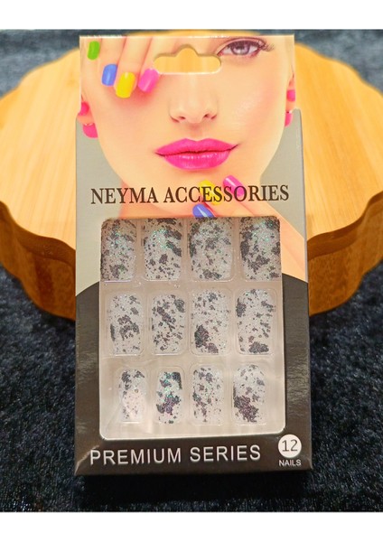 Lüks Simli Figürlü Takma Tırnak