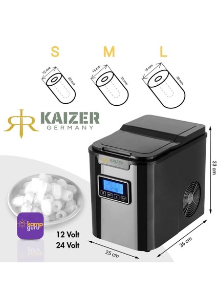 Kaizer Germany Buz Makinası 12 / 24 Volt
