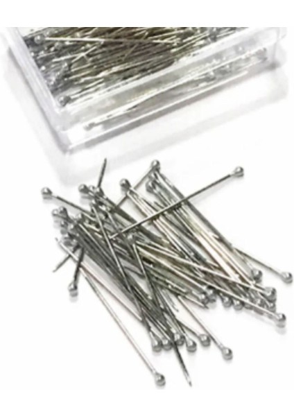 Büro Ev Ofis Hobi Dikiş Atölyesi Için 100ADET Paslanmaz Mineli Iğne Seti