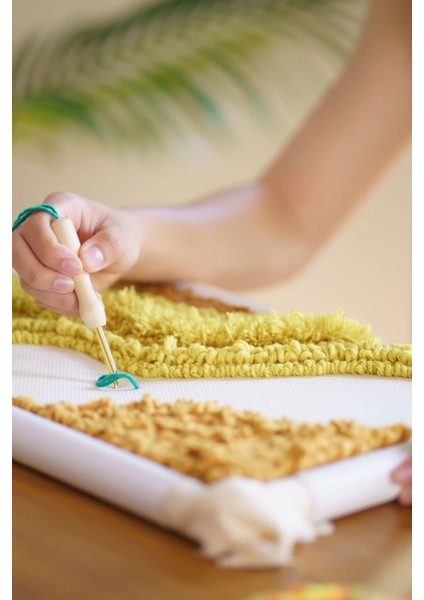 Büro Ev Ofis Hobi Dikiş Atölyesi Için Kalın Uçlu Ahşap Punch Iğnesi