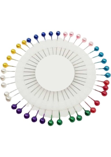 Büro Ev Ofis Hobi Dikiş Atölyesi Için 24ADET Diskli Toplu Iğne Seti